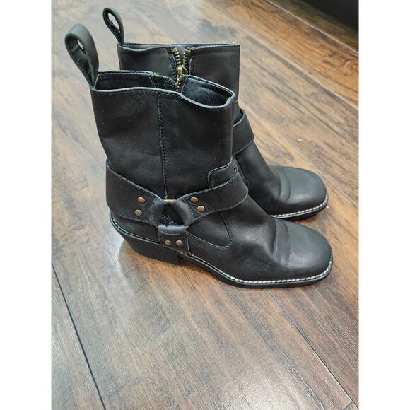Zara Trafaluc boot size 37/7US Black - Picture 2 of 5